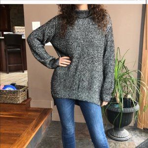 Zara Knit Chunky Marled Sweater